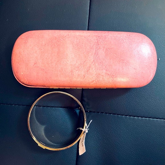 NWT Authentic Coach Gold Goldstone Bangle Bracelet - Picture 8 of 15